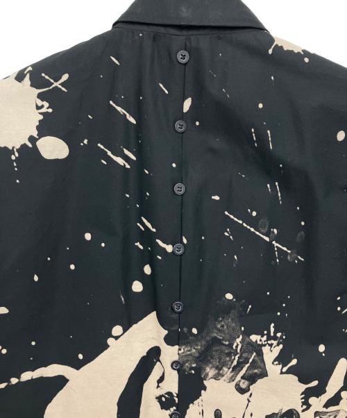 DISTORTION3 by PR-y（ディストーション3）DISTORTION3 by PR-y (ディストーション3) Discharge Print ロングコート ブラック サイズ:2の古着・服飾アイテム