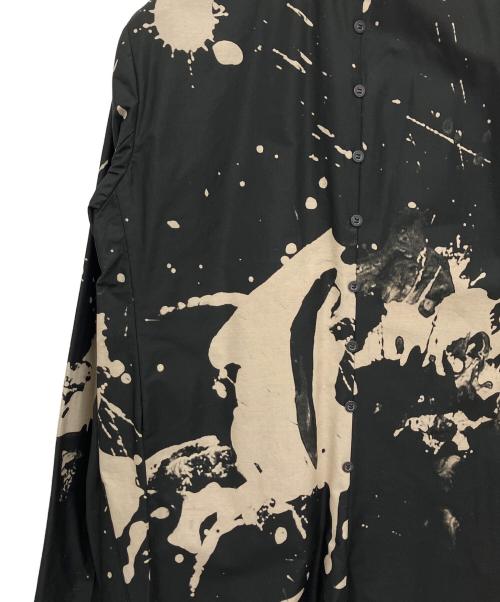 DISTORTION3 by PR-y（ディストーション3）DISTORTION3 by PR-y (ディストーション3) Discharge Print ロングコート ブラック サイズ:2の古着・服飾アイテム