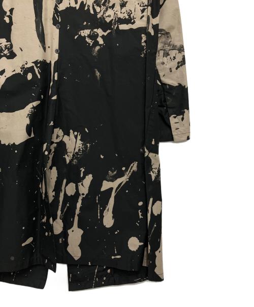 DISTORTION3 by PR-y（ディストーション3）DISTORTION3 by PR-y (ディストーション3) Discharge Print ロングコート ブラック サイズ:2の古着・服飾アイテム