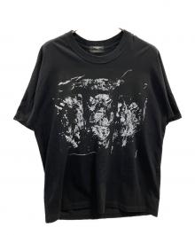 DISTORTION3 by PR-y（ディストーション3）の古着「"RYOYA NISHIMOTO" PRINT OVERSIZED T SHIRT」｜ブラック