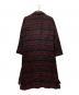 nude:MASAHIKO MARUYAMA (ヌード：マサヒコマルヤマ) Cotton Slub/Wool Double Cloth LONG COAT ブラック×レッド サイズ:2：27000円