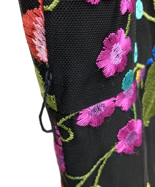 GRACE CONTINENTAL（グレースコンチネンタル）GRACE CONTINENTAL (（グレースコンチネンタル) チュール刺繍シャツワンピース ブラック サイズ:SIZE38の古着・服飾アイテム