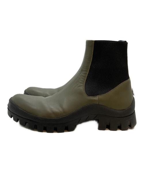 ATP ATELIER（エーティーピー アトリエ）ATP ATELIER (エーティーピー アトリエ) サイドゴアブーツ オリーブ サイズ:SIZE 37の古着・服飾アイテム