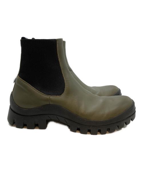 ATP ATELIER（エーティーピー アトリエ）ATP ATELIER (エーティーピー アトリエ) サイドゴアブーツ オリーブ サイズ:SIZE 37の古着・服飾アイテム