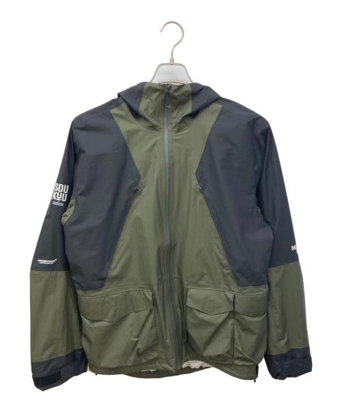 THE NORTH FACE（ザ ノース フェイス）THE NORTH FACE (ザ ノース フェイス) UNDERCOVER (アンダーカバー) SOUKUU Hike Mountain Shell Jacket グリーン×ブラック サイズ:Sの古着・服飾アイテム