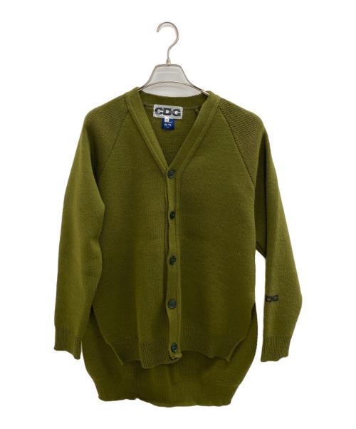 CDG（シーディージー）CDG (シーディージー) LOCHAVEN of SCOTLAND (ロックエーベン オブ スコットランド) アクリルカーディガン オリーブ サイズ:Mの古着・服飾アイテム