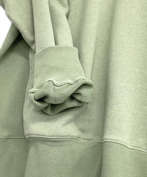 NANGA（ナンガ）NANGA (ナンガ) ECO HYBRID MINI BOX LOGO EMBROIDERY SWEATSHIRT グリーン サイズ:Ⅼの古着・服飾アイテム