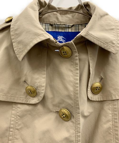 BURBERRY BLUE LABEL（バーバリーロンドンブルーレーベル）BURBERRY BLUE LABEL (バーバリーブルーレーベル) トレンチコート ベージュ サイズ:38の古着・服飾アイテム