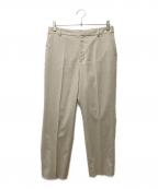 23区ニジュウサンク）の古着「アイアスマットストレッチテーパードパンツ」｜ベージュ