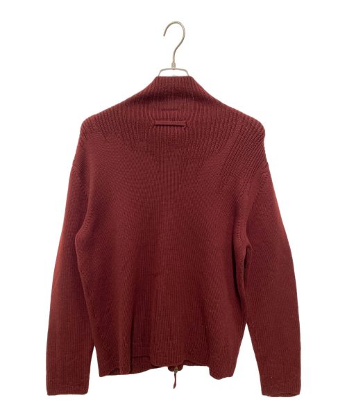 Jean Paul Gaultier homme（ジャンポールゴルチェオム）Jean Paul Gaultier homme (ジャンポールゴルチェオム) ドライバーズニット ボルドー サイズ:Lの古着・服飾アイテム