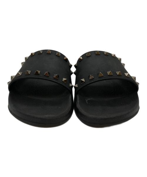 VALENTINO GARAVANI（ヴァレンティノ・ガラヴァーニ）VALENTINO GARAVANI (ヴァレンティノ・ガラヴァーニ) スタッズサンダル ブラック サイズ:41の古着・服飾アイテム