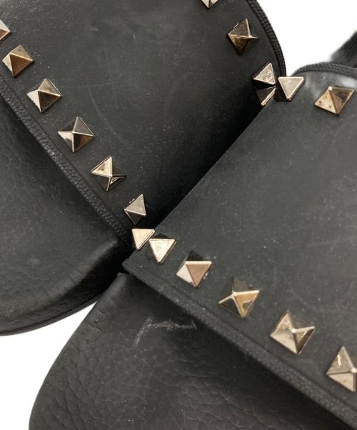 VALENTINO GARAVANI（ヴァレンティノ・ガラヴァーニ）VALENTINO GARAVANI (ヴァレンティノ・ガラヴァーニ) スタッズサンダル ブラック サイズ:41の古着・服飾アイテム