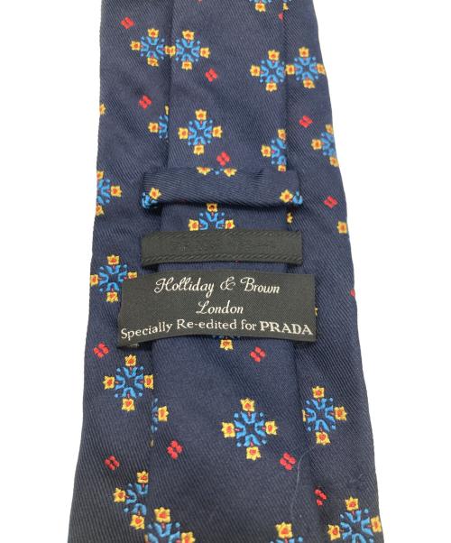 PRADA（プラダ）PRADA (プラダ) シルクネクタイ ネイビー サイズ:-の古着・服飾アイテム