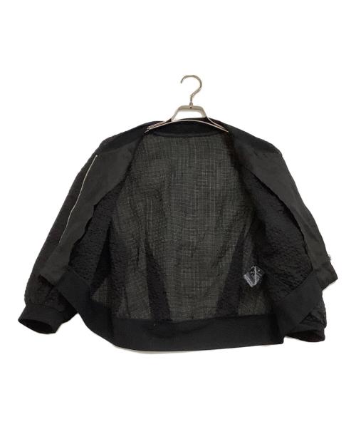 Gabardine K.T（ギャバシンケーティー）Gabardine K.T (ギャバシンケーティー) ポコポコラミーショートブルゾン ブラック サイズ:9の古着・服飾アイテム