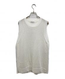 ANAYI（アナイ）の古着「和紙メッシュロングジレ」｜ホワイト