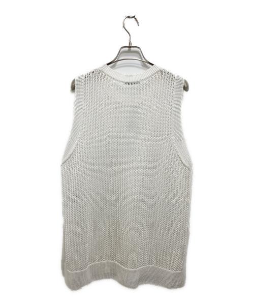 ANAYI（アナイ）ANAYI (アナイ) 和紙メッシュロングジレ ホワイト サイズ:38の古着・服飾アイテム