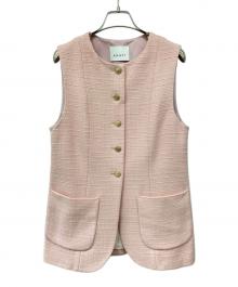 ANAYI（アナイ）の古着「コットンオックスパッチポケットジレ」｜ピンク