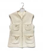 ANAYIアナイ）の古着「ファンシーツィード4ポケットジレ」｜ホワイト