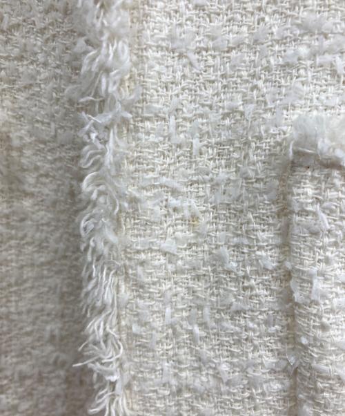 ANAYI（アナイ）ANAYI (アナイ) ファンシーツィード4ポケットジレ ホワイト サイズ:38の古着・服飾アイテム