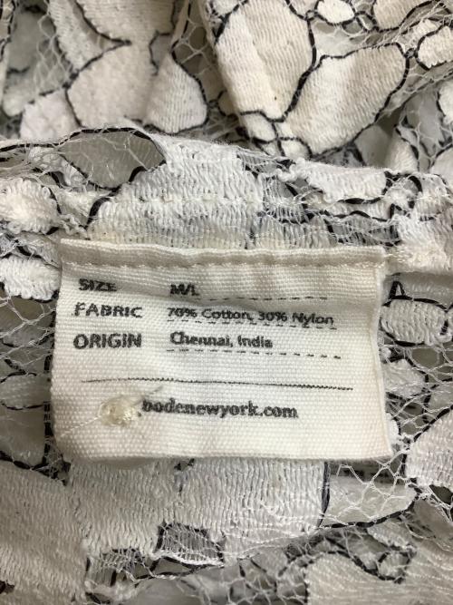 BODE（ボーディ）BODE (ボーディ) DAISY LACE LS SHIRT アイボリー サイズ:M/Lの古着・服飾アイテム