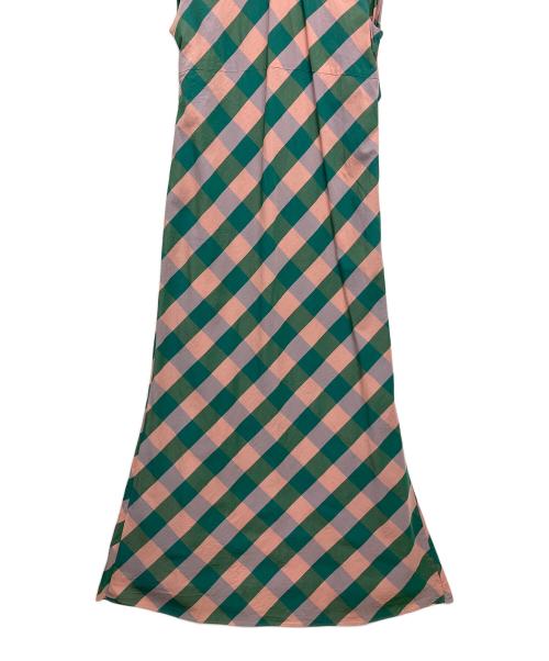 leur logette（ルールロジェット）leur logette (ルールロジェット) flair check Dress ピンク サイズ:1の古着・服飾アイテム