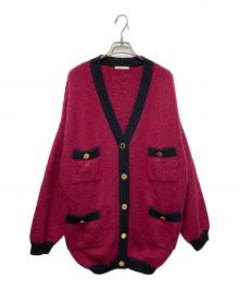 Couture d'adam（クチュールドアダム）の古着「モヘヤ混カーディガン」｜パープル