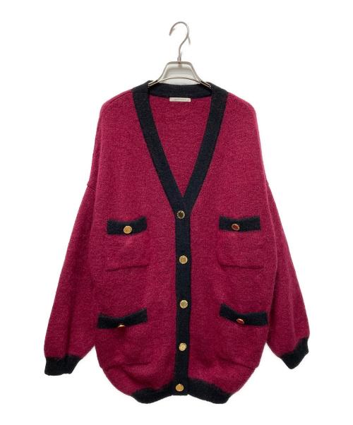 Couture d'adam（クチュールドアダム）COUTURE D'ADAM (クチュールドアダム) モヘヤ混カーディガン パープル サイズ:FREEの古着・服飾アイテム