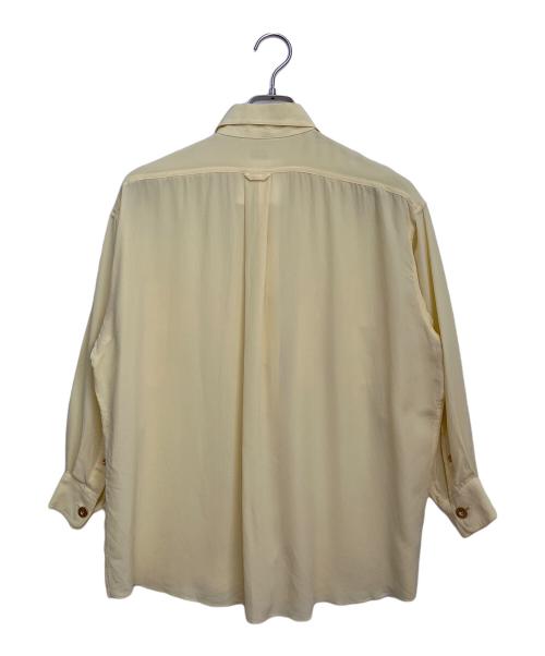 CHANEL（シャネル）CHANEL (シャネル) ロゴボタンシルクシャツ イエロー サイズ:34の古着・服飾アイテム