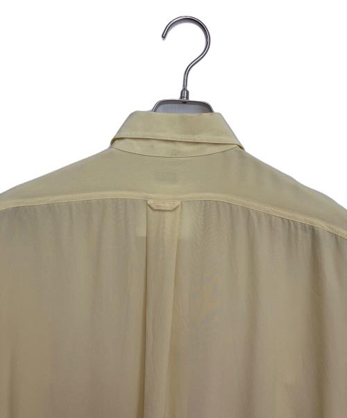 CHANEL（シャネル）CHANEL (シャネル) ロゴボタンシルクシャツ イエロー サイズ:34の古着・服飾アイテム