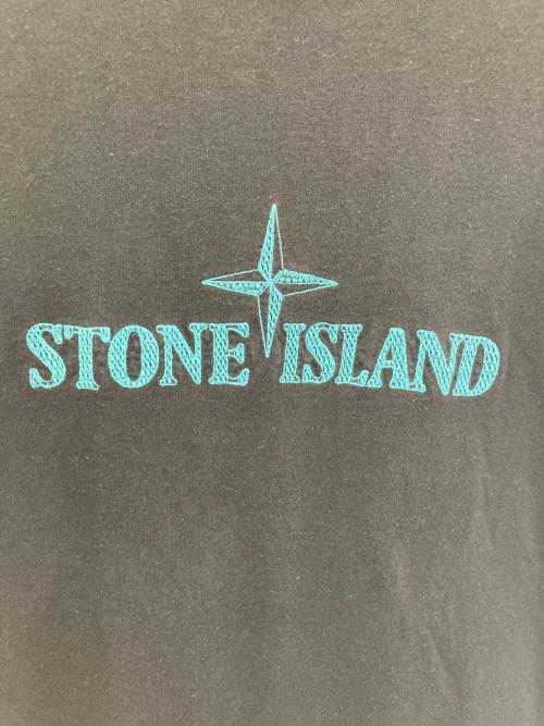 STONE ISLAND（ストーンアイランド）STONE ISLAND (ストーンアイランド) STITCHES TWO EMBROIDERY ブラック サイズ:Mの古着・服飾アイテム