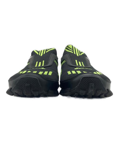 PRADA（プラダ）PRADA (プラダ) Crossection Slio-op グリーン×ブラック サイズ:8 1/2の古着・服飾アイテム