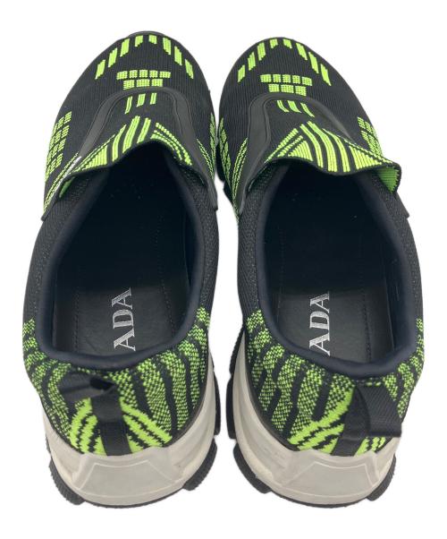 PRADA（プラダ）PRADA (プラダ) Crossection Slio-op グリーン×ブラック サイズ:8 1/2の古着・服飾アイテム