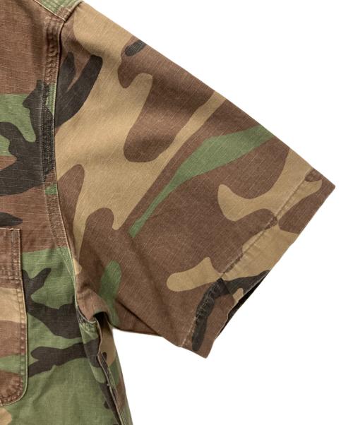 RRL（ダブルアールエル）RRL (ダブルアールエル) Ron Herman (ロンハーマン) Craftman Short Sleeve Shirt オリーブ サイズ:M　　の古着・服飾アイテム