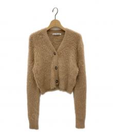 Acne studios（アクネ ストゥディオス）の古着「フラッフィーニットカーディガン」｜キャメル