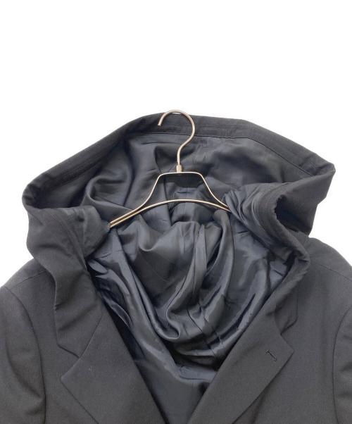 COMME des GARCONS HOMME PLUS（コムデギャルソンオムプリュス）COMME des GARCONS HOMME PLUS (コムデギャルソンオムプリュス) フード付テーラードジャケット ブラック サイズ:Mの古着・服飾アイテム