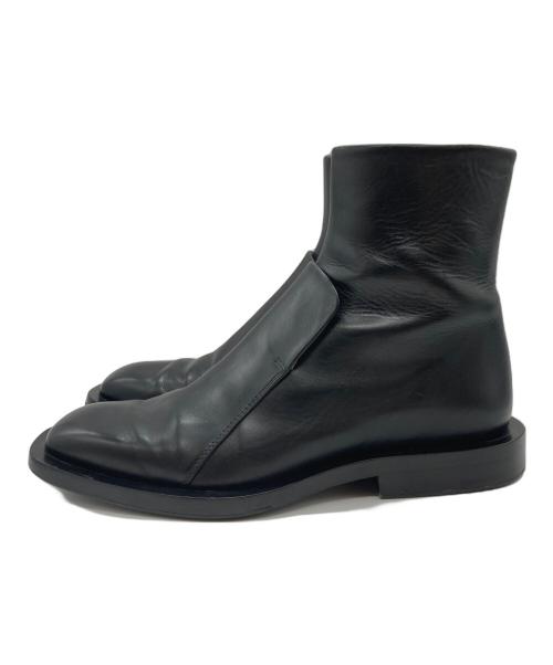 JIL SANDER（ジルサンダー）JIL SANDER (ジルサンダー) フロントパネル ブーツ ブラック サイズ:36の古着・服飾アイテム