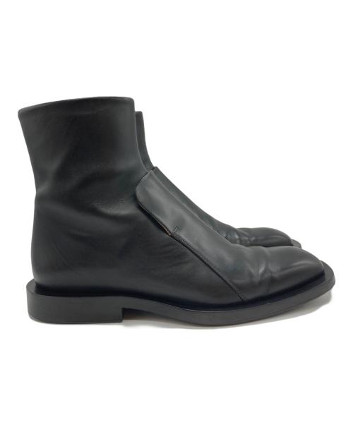 JIL SANDER（ジルサンダー）JIL SANDER (ジルサンダー) フロントパネル ブーツ ブラック サイズ:36の古着・服飾アイテム