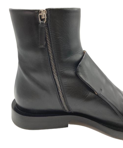 JIL SANDER（ジルサンダー）JIL SANDER (ジルサンダー) フロントパネル ブーツ ブラック サイズ:36の古着・服飾アイテム