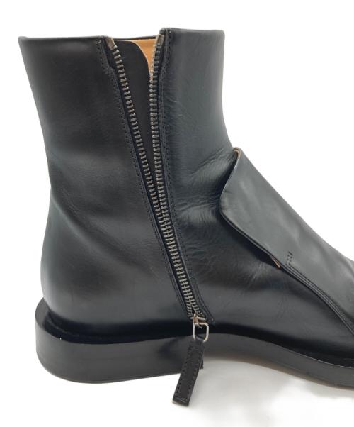 JIL SANDER（ジルサンダー）JIL SANDER (ジルサンダー) フロントパネル ブーツ ブラック サイズ:36の古着・服飾アイテム
