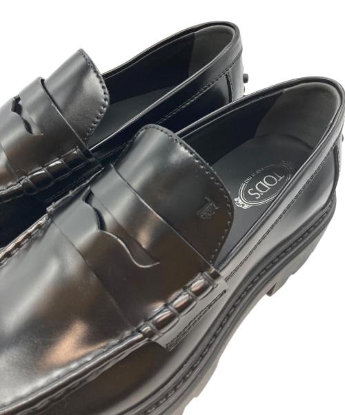 TOD'S（トッズ）TOD'S (トッズ) レザーローファー ブラック サイズ:37の古着・服飾アイテム