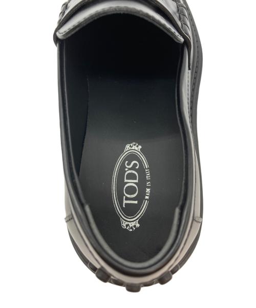 TOD'S（トッズ）TOD'S (トッズ) レザーローファー ブラック サイズ:37の古着・服飾アイテム