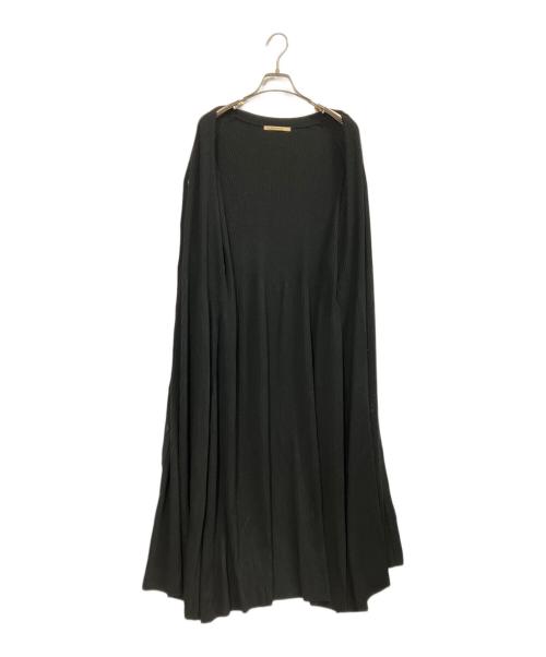Curensology（カレンソロジー）Curensology (カレンソロジー) リヴィエールニットカーディガンワンピース ブラック サイズ:Fの古着・服飾アイテム