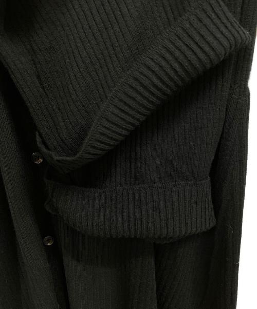 Curensology（カレンソロジー）Curensology (カレンソロジー) リヴィエールニットカーディガンワンピース ブラック サイズ:Fの古着・服飾アイテム