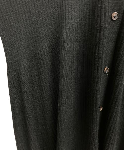 Curensology（カレンソロジー）Curensology (カレンソロジー) リヴィエールニットカーディガンワンピース ブラック サイズ:Fの古着・服飾アイテム