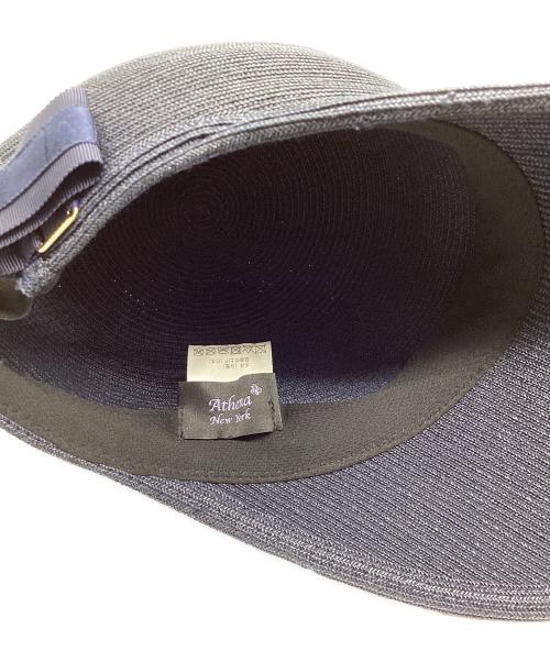 Athena NEW YORK（アシーナニューヨーク）Athena NEW YORK (アシーナニューヨーク) JANET キャップ ネイビーの古着・服飾アイテム