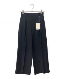 IENA（イエナ）の古着「グログラン クロップドパンツ」｜ブラック
