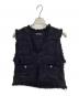 MAISON SPECIAL（メゾンスペシャル）の古着「Tweed Short Length Vest」｜ブラック
