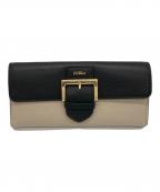 FURLAフルラ）の古着「バックルデザイン長財布」｜ベージュ