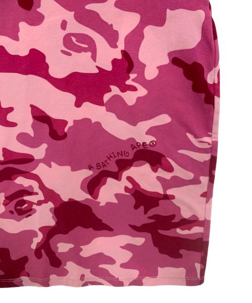 A BATHING APE（ア ベイシング エイプ）A BATHING APE (アベイシングエイプ) カモフラ柄ボディコンワンピース ピンク サイズ:XSの古着・服飾アイテム