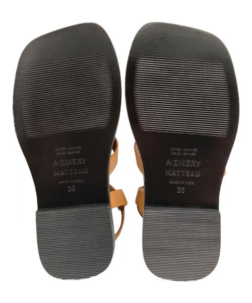 A・EMERY MATTEAU（ストラップサンダル）A・EMERY MATTEAU (ストラップサンダル) Spargi サンダル ブラウン サイズ:36の古着・服飾アイテム